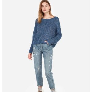 Express NWT Cable knit Split back sweater S